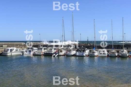 Marina in Svaneke on Bornholm Island