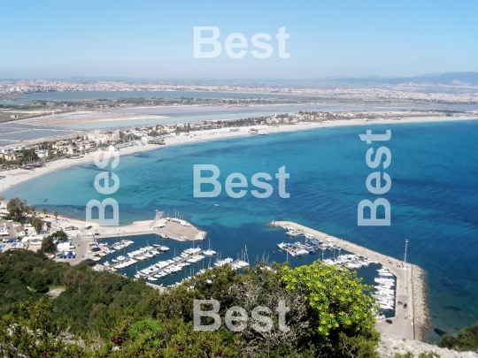 Marina Piccola and Poetto Beach in Cagliari