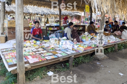 Market on Inle Lake in Myanmar