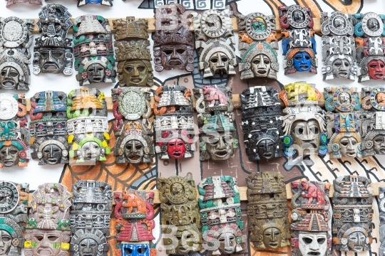 Mayan wooden masks