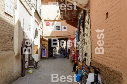 Medina quarter in Marrakesh