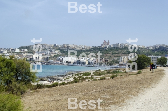 Mediterranean sea in Mellieha