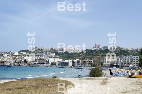 Mediterranean sea in Mellieha