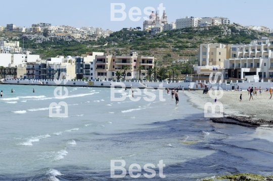 Mediterranean sea in Mellieha