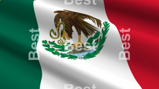 Mexico flag background