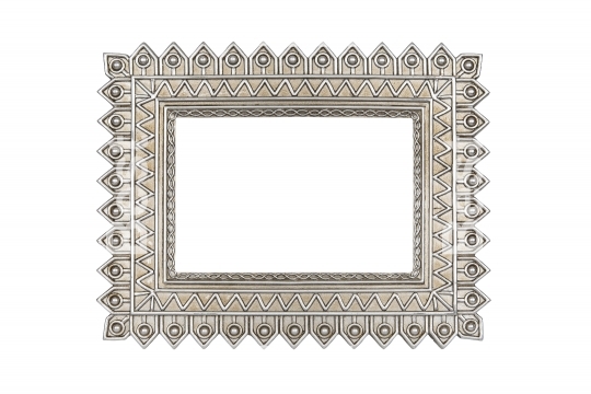 Modern silver picture frame