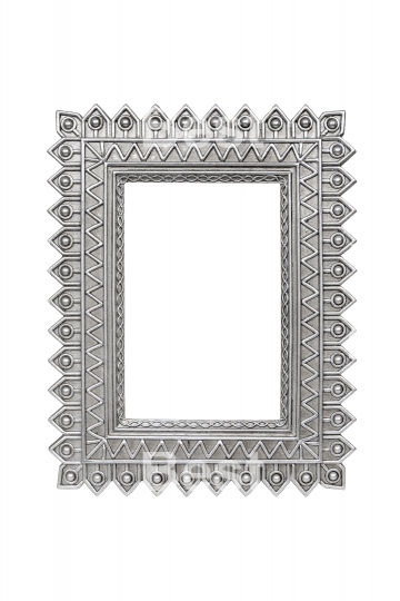 Modern silver picture frame