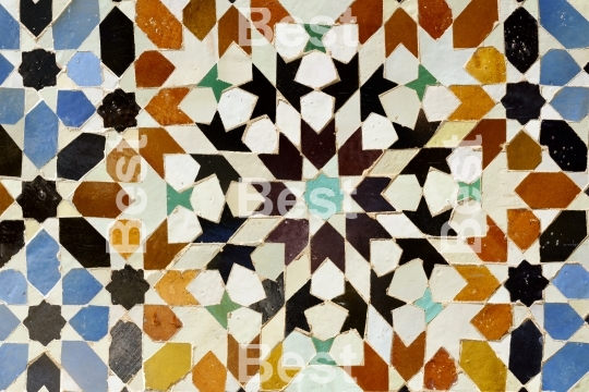 Morrocan traditional mosaic ornament