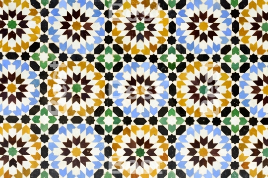 Morrocan traditional mosaic ornament