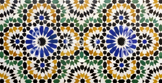 Morrocan traditional mosaic ornament