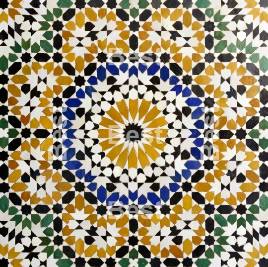 Morrocan traditional mosaic ornament