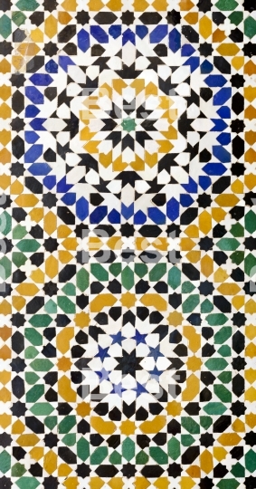 Morrocan traditional mosaic ornament