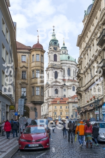 Mostecka Street in Prague