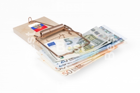 Mouse trap with Euro bill