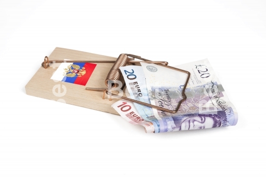 Mouse trap with pound bill