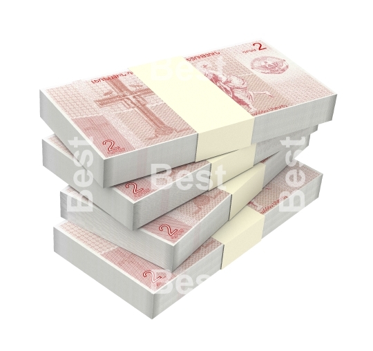 Nagorno karabakh dram bills isolated on white background