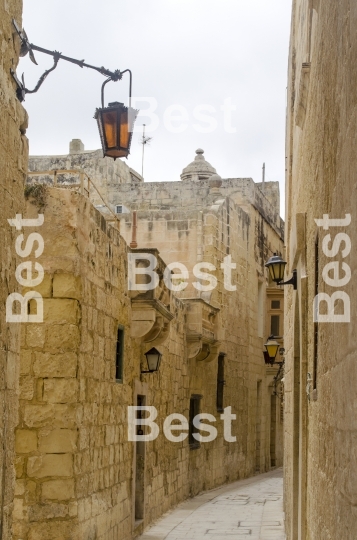 Narrow street in Mdina