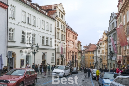 Nerudova Street in Prague