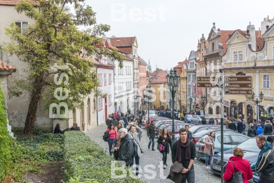 Nerudova Street in Prague