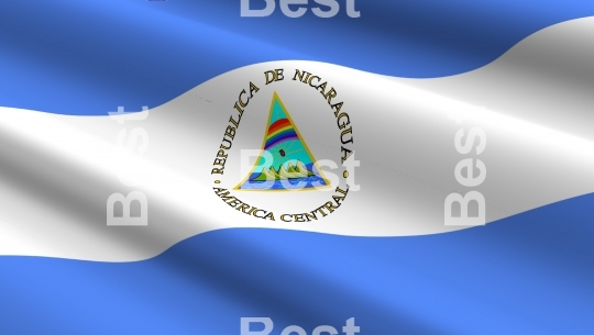 Nicaragua flag background