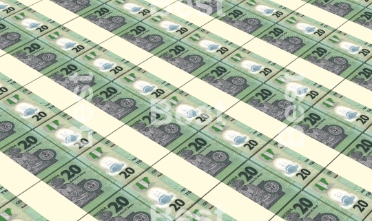 Nigerian nairas bills stacked background