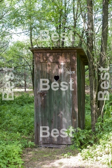 Old outdoors toilet