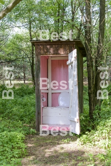 Old outdoors toilet