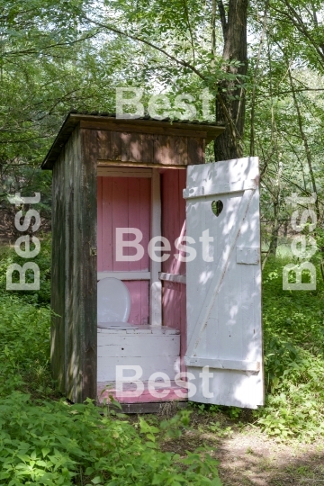 Old outdoors toilet