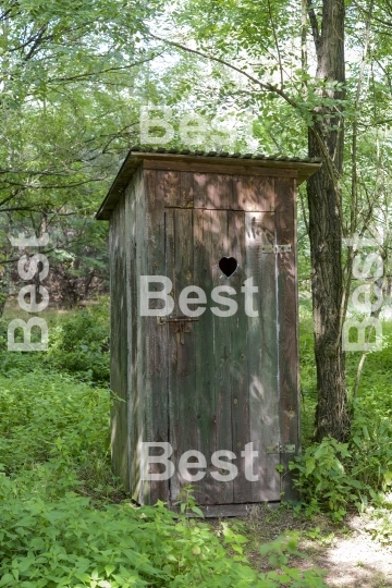 Old outdoors toilet