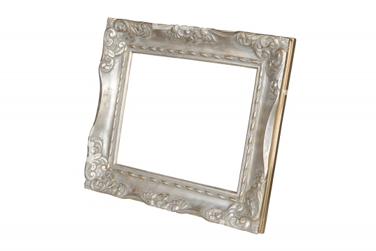 Old silver picture frame