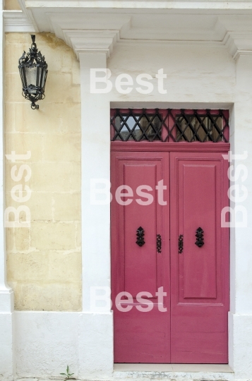 Old wooden door