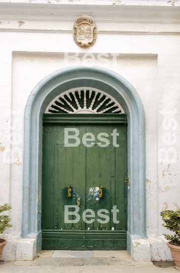 Old wooden door