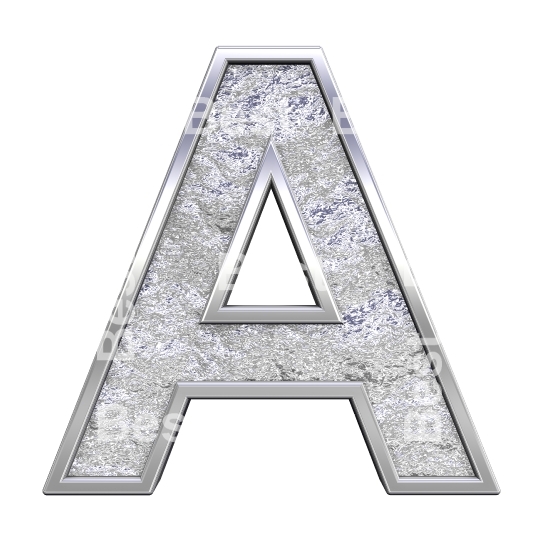 One letter from chrome cast alphabet set