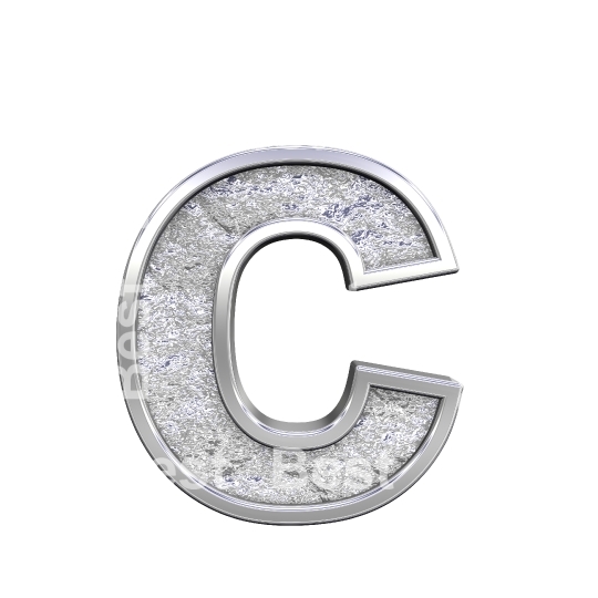 One lower case letter from chrome cast alphabet set