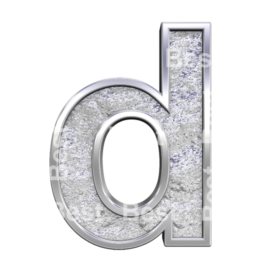 One lower case letter from chrome cast alphabet set