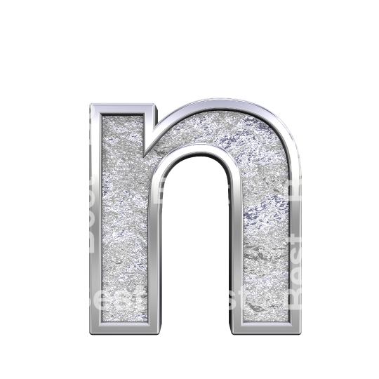 One lower case letter from chrome cast alphabet set
