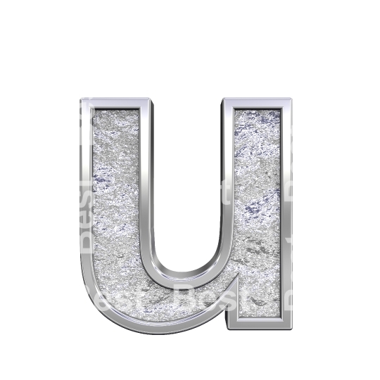 One lower case letter from chrome cast alphabet set