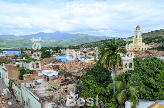 Panoramic view of Trinidad, Cuba. 