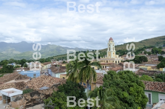 Panoramic view of Trinidad, Cuba. 