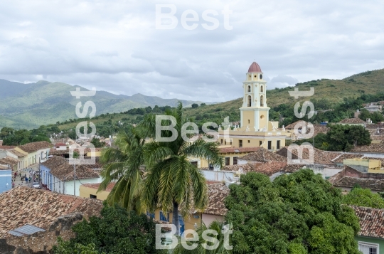 Panoramic view of Trinidad, Cuba. 