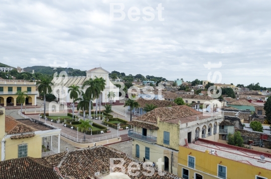 Panoramic view of Trinidad, Cuba. 