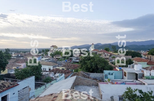 Panoramic view of Trinidad, Cuba. 