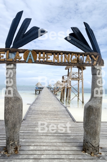 Pasarela Hemingway dock in Cayo Guillermo