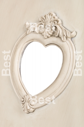 Picture frame in heart shape
