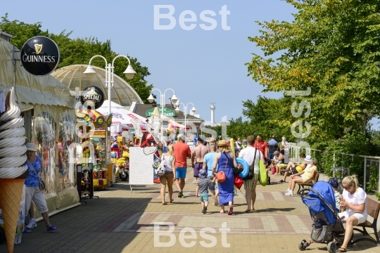 Promenade along the beach