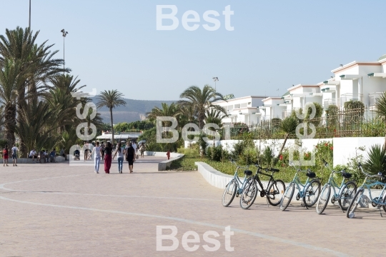 Promenade along the beach in Agadir