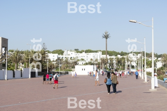 Promenade along the beach in Agadir