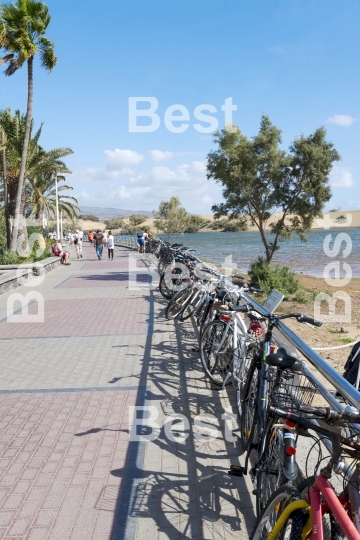 Promenade along the dunes in Maspalomas 