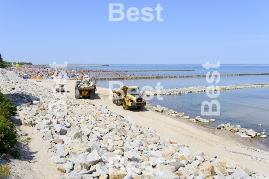 Rebuilding the coast in Ustka