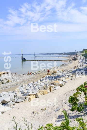 Rebuilding the coast in Ustka